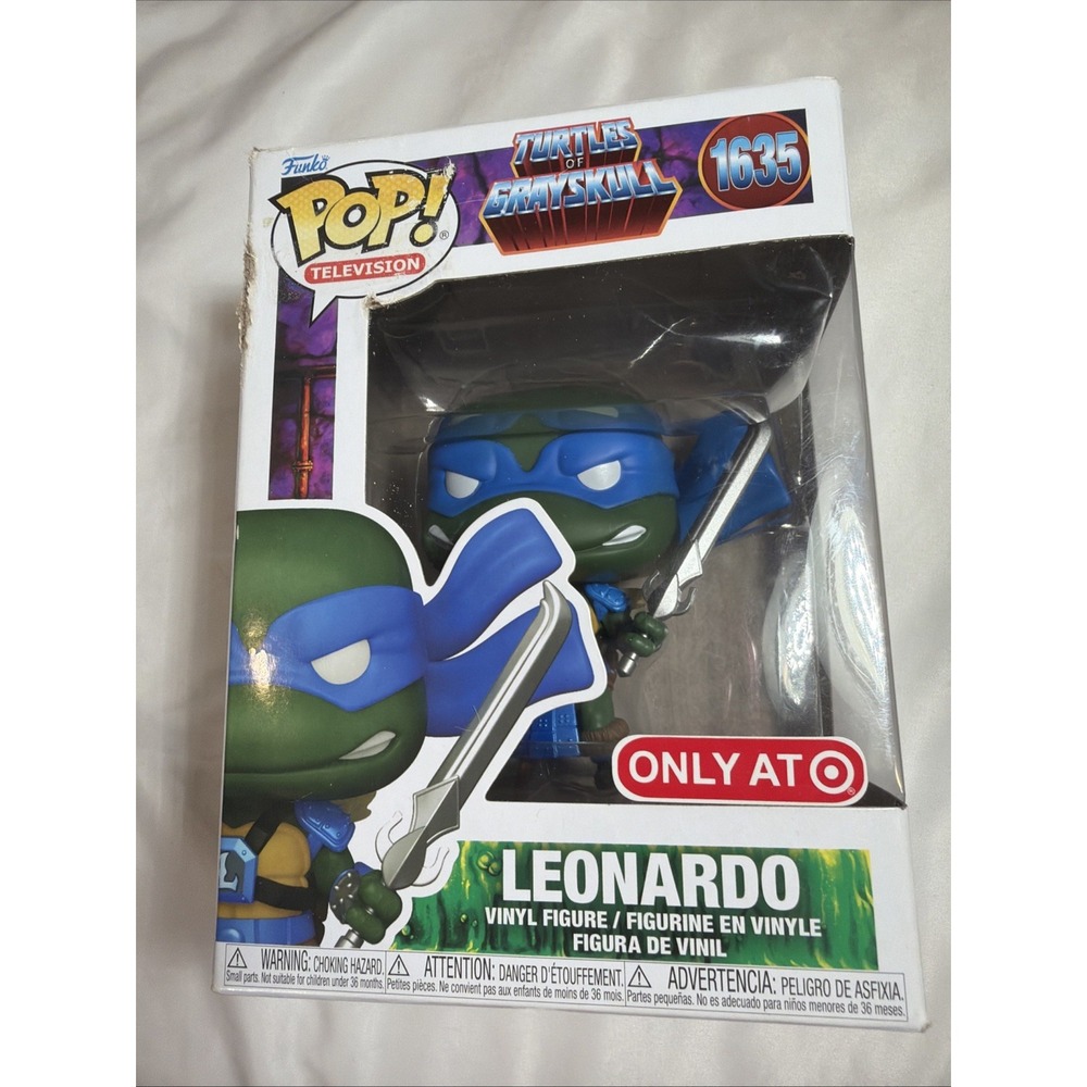 Funko Pop Leonardo #1635 Turtles of Grayskull Target Exclusive TMNT MOTU